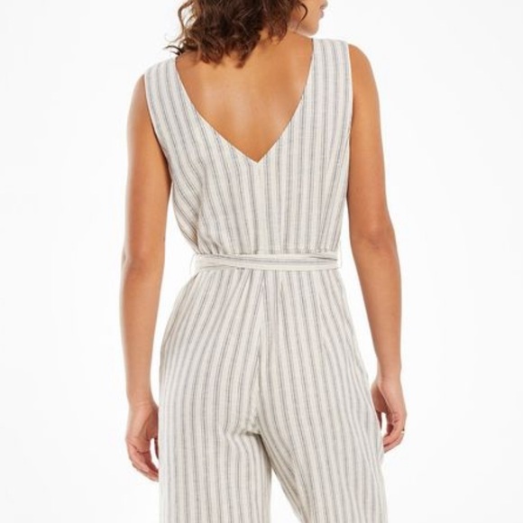 Z SUPPLY CROPPED STRIPED JUMPSUIT - Picture 4 of 7